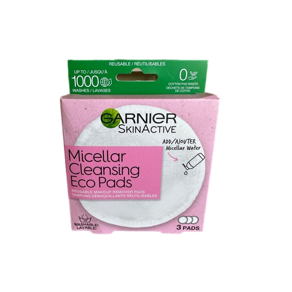Garnier Micellar Cleansing Eco Pads - White and Pink